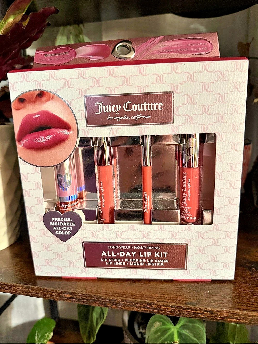 Juicy Couture All-Day Lip Kit Lipstick Kit in Pink & Red NWT